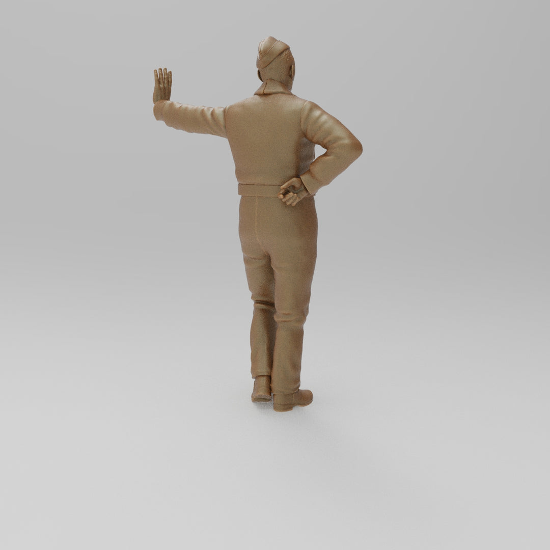 SW1154 WW2 RAF Ground Crew Leaning Left