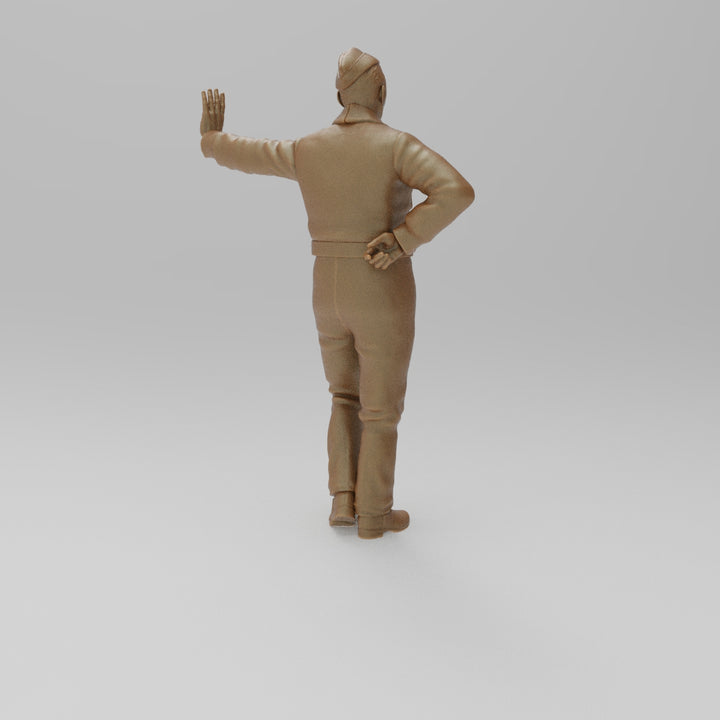 SW1154 WW2 RAF Ground Crew Leaning Left