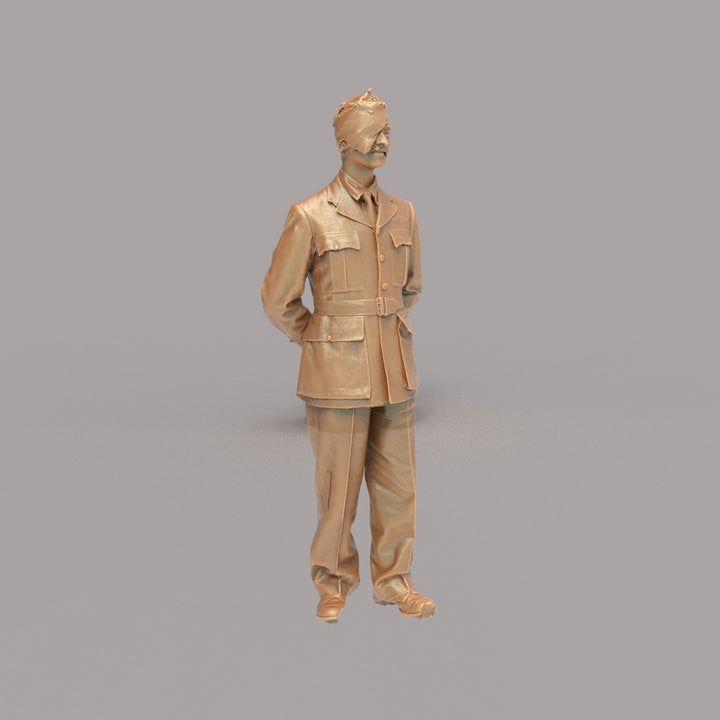 132s-0026 Injured Pilot WW2 Figure