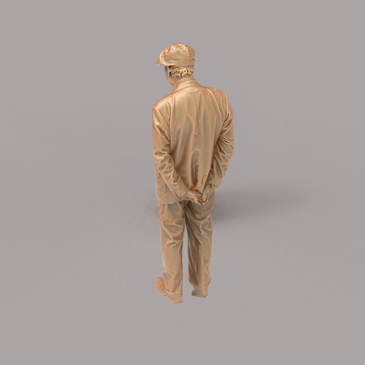 132s-0029 WW2 Older Gentleman Figure