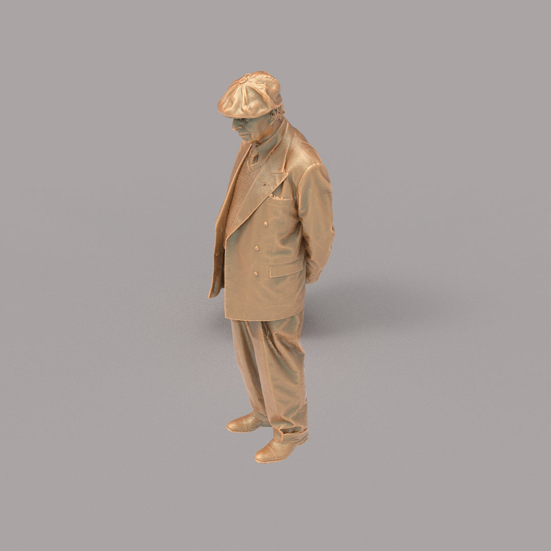 132s-0029 WW2 Older Gentleman Figure