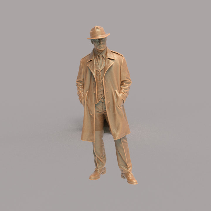 MM4302 Male in Winter Coat and Hat