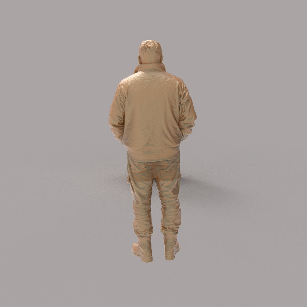 MM4319 Male Hands in Jacket Pockets