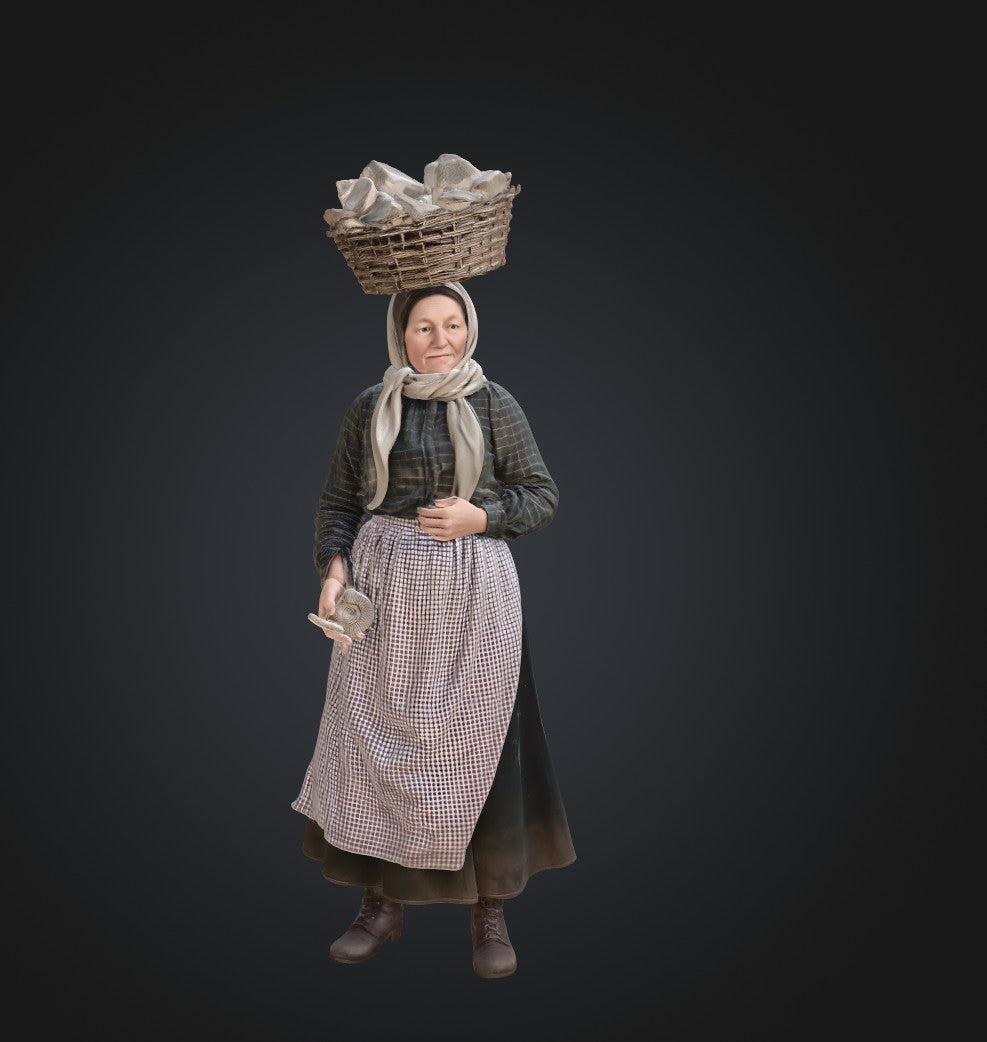 SW9214 Whitby Hawker collecting Fossils