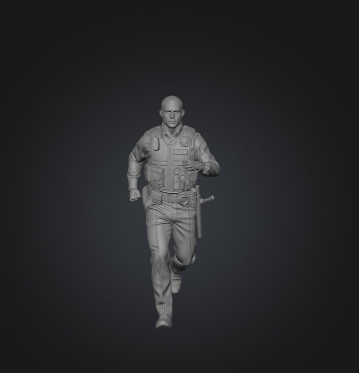 SW9222 Policeman Running