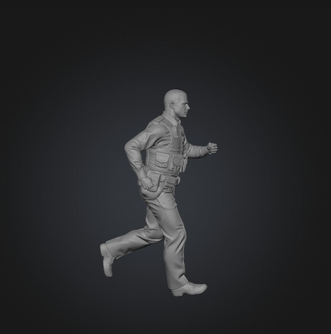 SW9222 Policeman Running