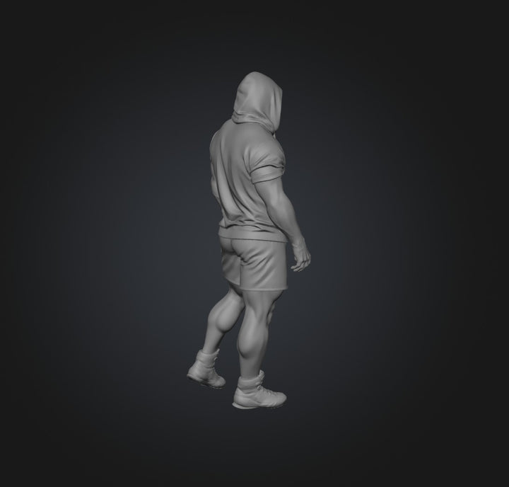 SW9242 16mm Muscle man in hoodie