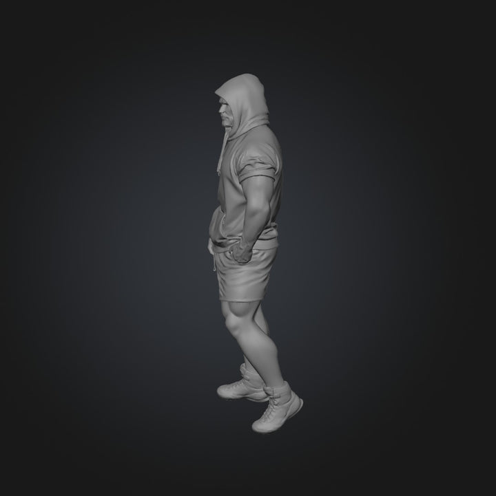 SW9242 16mm Muscle man in hoodie