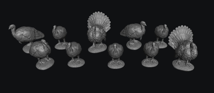 SWB006 Pack of Turkeys x 10