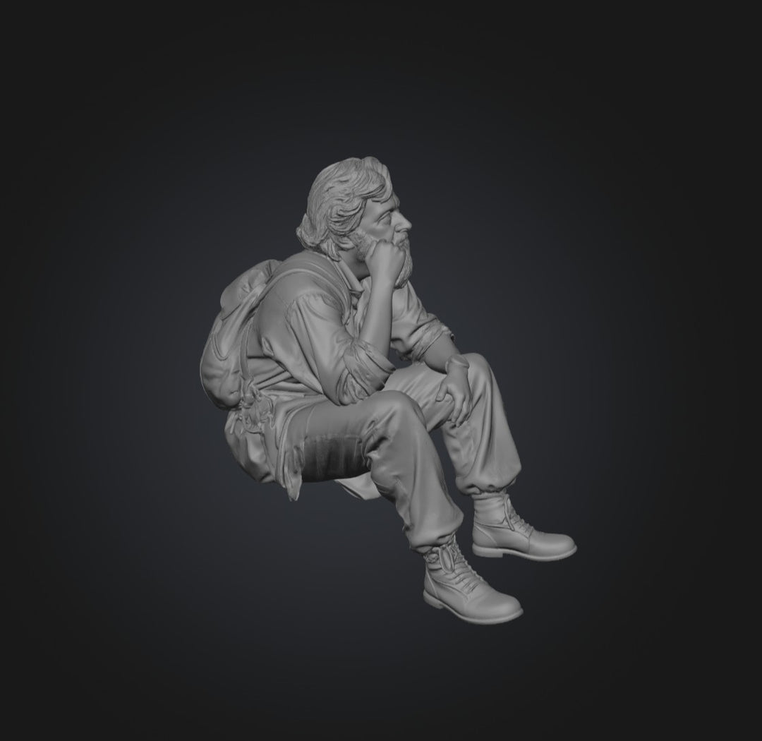 DL9247 Hiking Pensioner Resting Download