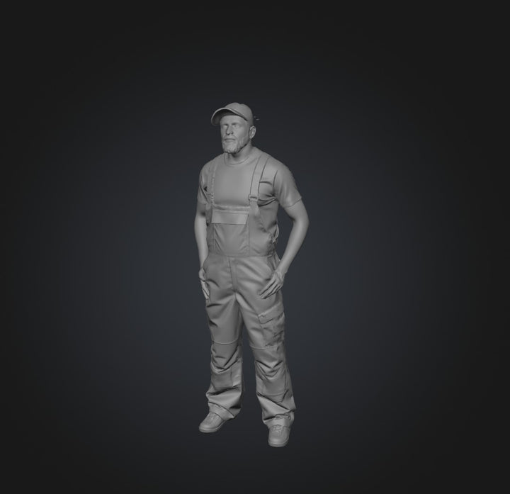 DL9253 Ron the Farmer in Waterproof Bib Download