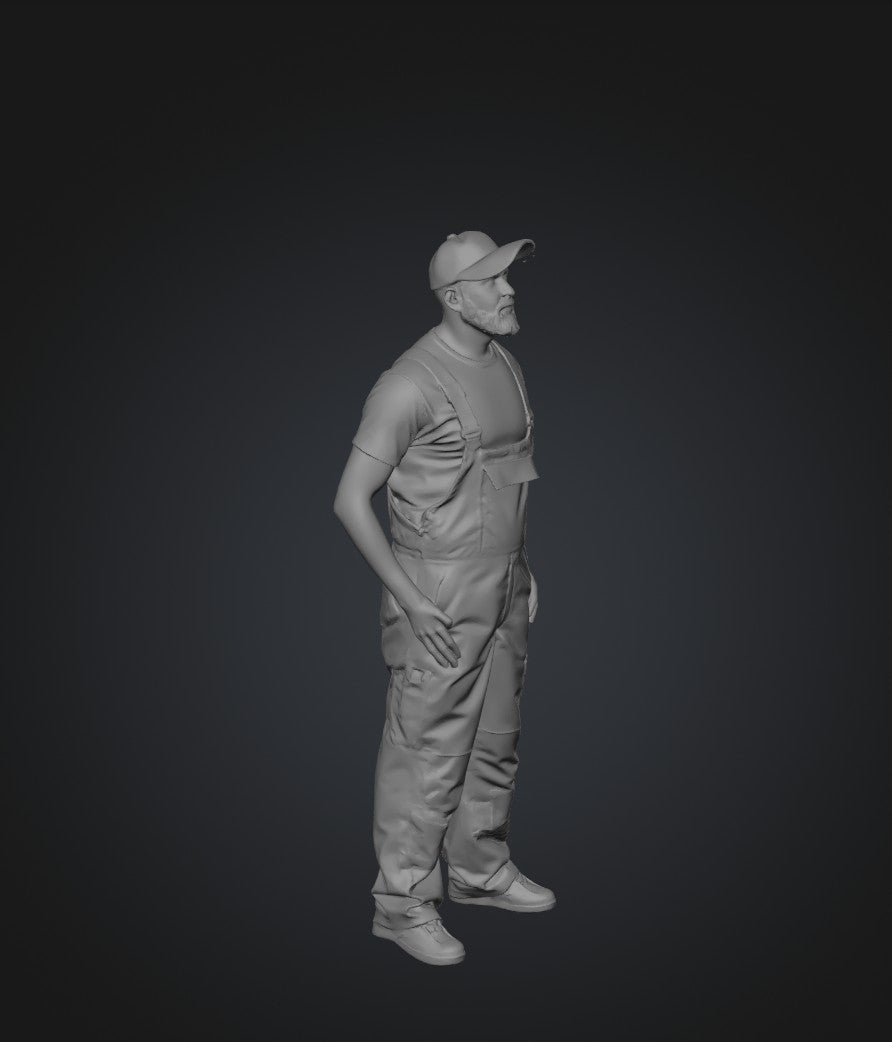 DL9253 Ron the Farmer in Waterproof Bib Download