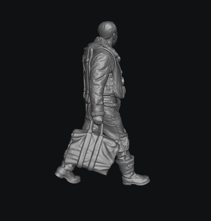SW9270 WW2 RAF Bomber Aircrew 2 Walking