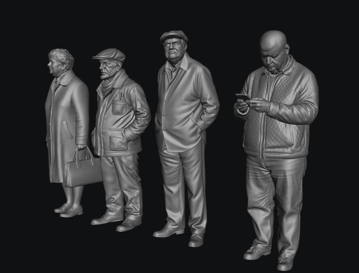 SW5013 Pensioners waiting for Bus