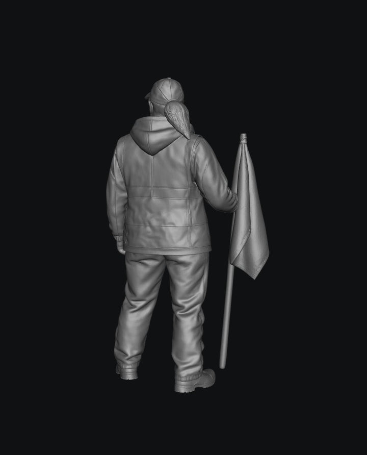 WOSC012 - Trackside Rally Crew - The All-Weather Marshal (Female)