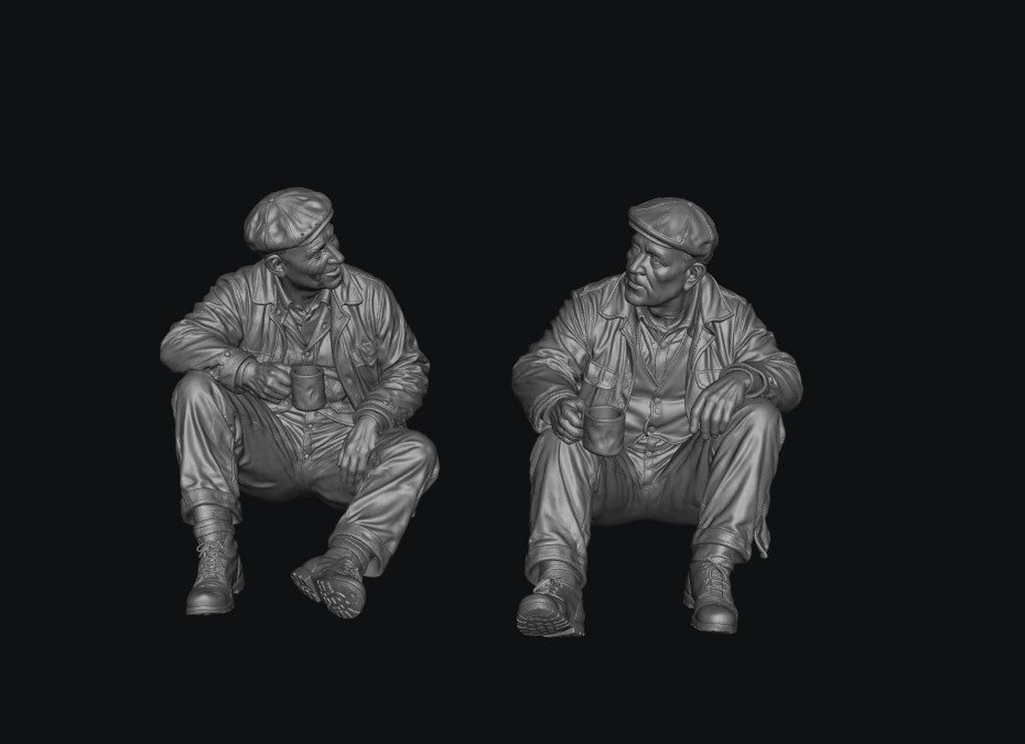 SW3126 2 Farm Hands Sitting