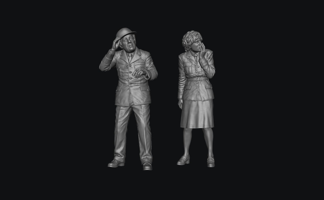 SW8245 WW2 RAF Officers Scared