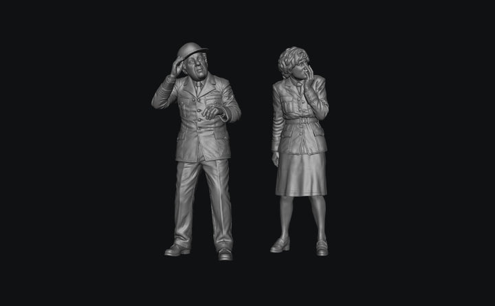 SW8245 WW2 RAF Officers Scared