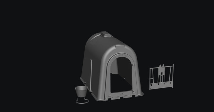 MF002 1:32 Scale Calf Hutch