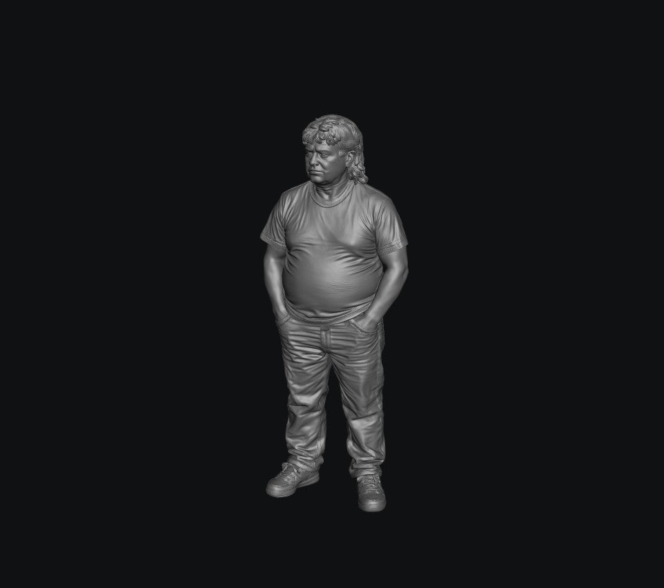 SW2218 Man with Mullet Hair Cut - Casual clothes