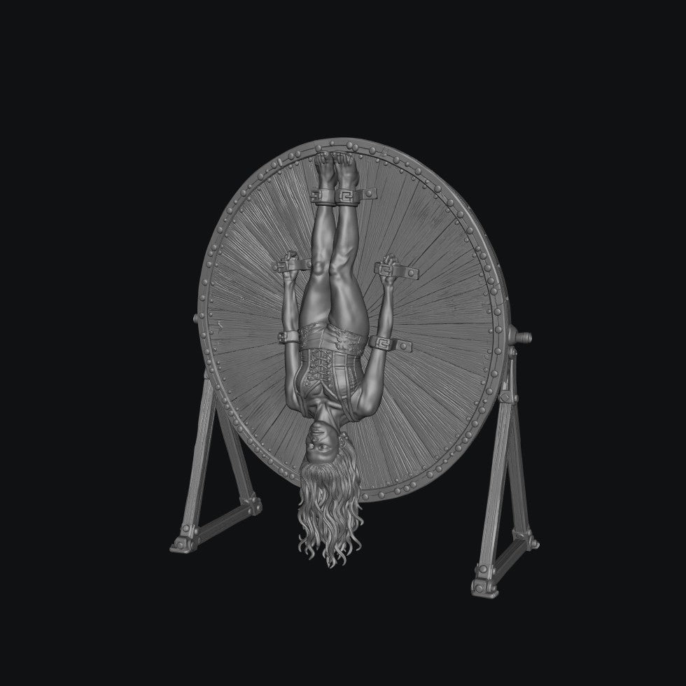 SW9365 Circus Female on knife Throwing Wheel
