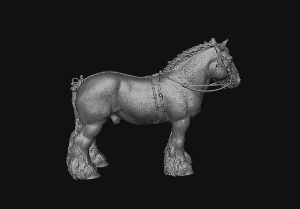 SWF004 Shire Horse C in Harness