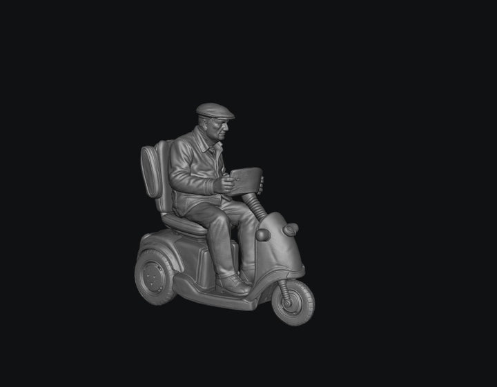 SW9517 Male Pensioner A on Electric Scooter
