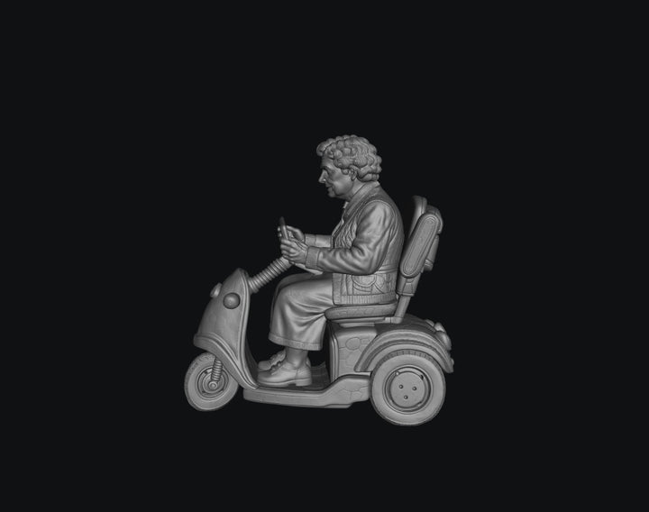 SW9524 Female Pensioner A on Electric Scooter