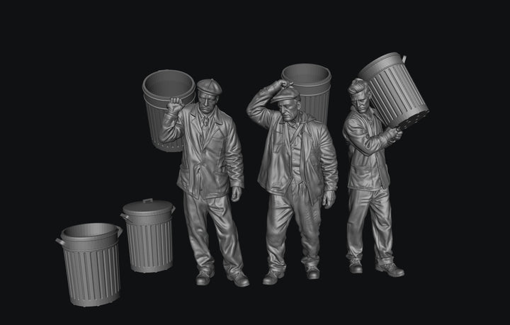 SW9527 1940 - 1970 Bin Men x 3