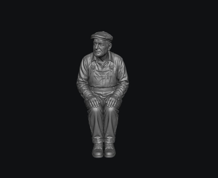 SW9546 Sitting Narrow Gauge Loco Driver