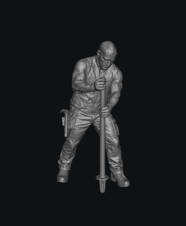 WOSC012 - Trackside Rally Crew - The Barrier Marshal (Male)