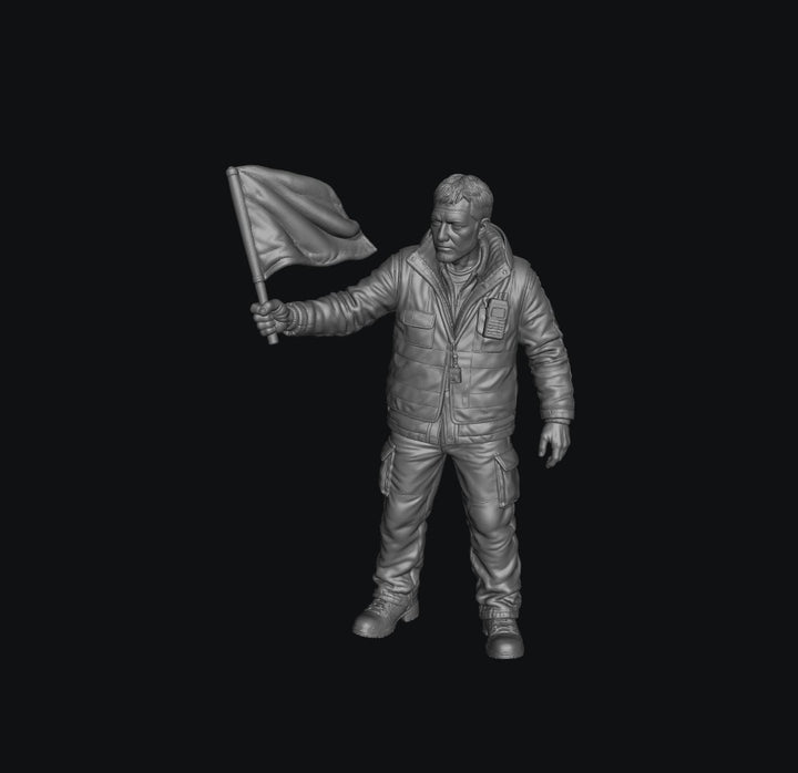 WOSC012 - Trackside Rally Crew - The Veteran Flag Marshal (Male)