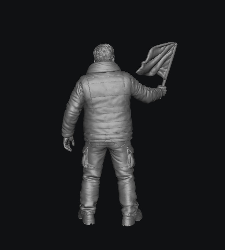 WOSC012 - Trackside Rally Crew - The Veteran Flag Marshal (Male)