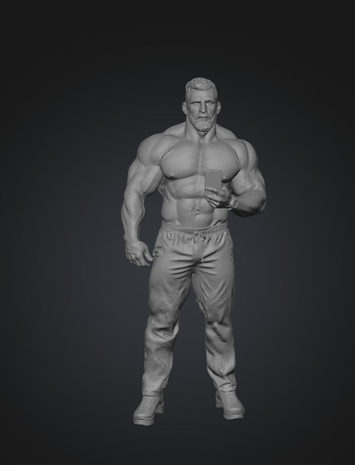 SW9295 Beach Muscle Man with Phone