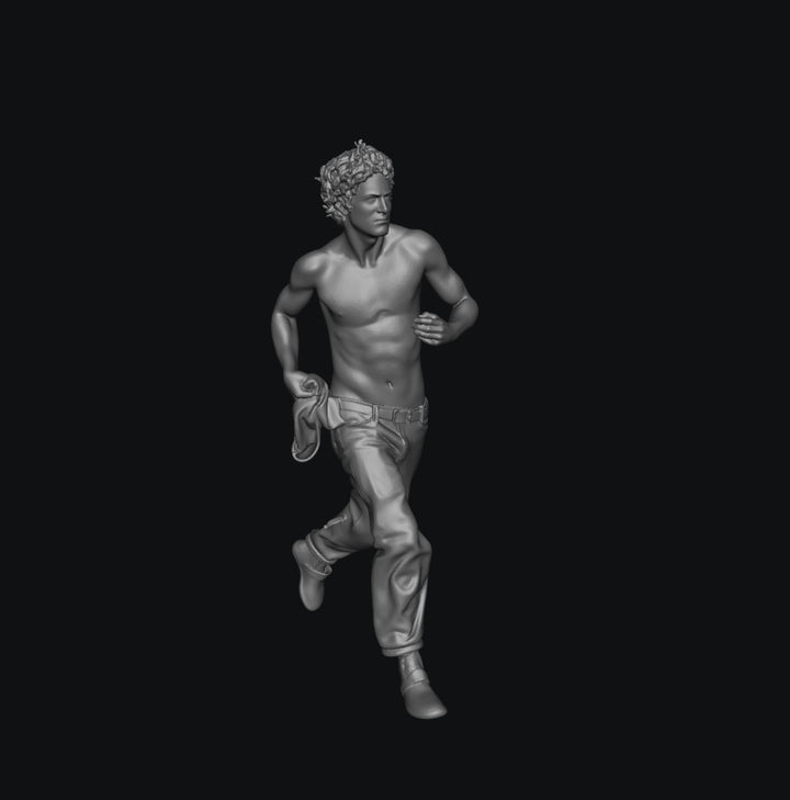 SW9292 Topless Male Running