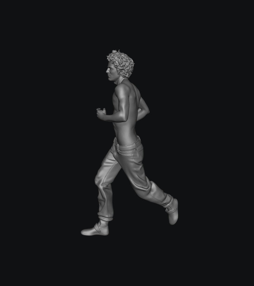 SW9292 Topless Male Running