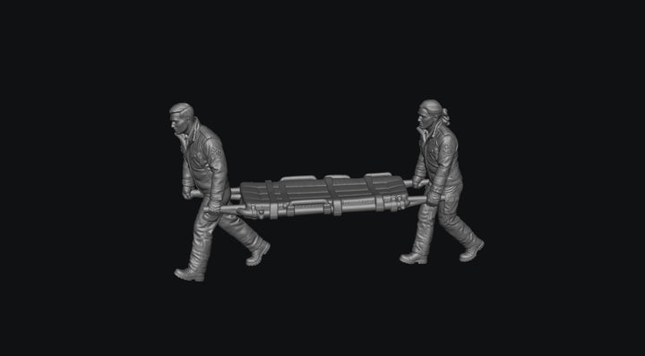WOSC999 - Trackside Recue Crew - Paramedics with Stretcher