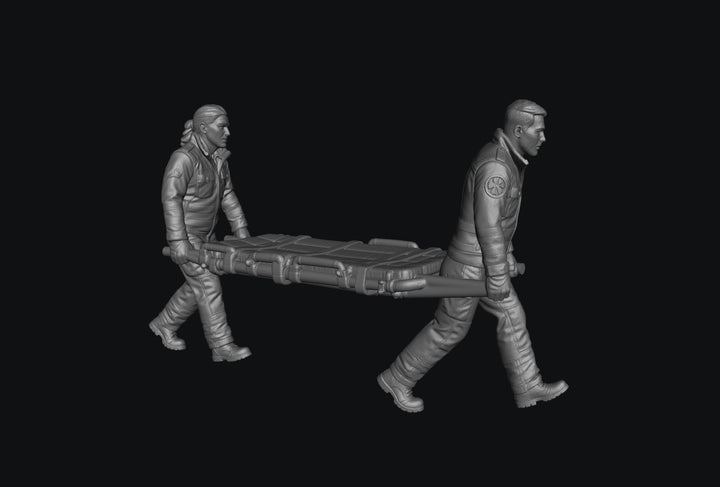 WOSC999 - Trackside Recue Crew - Paramedics with Stretcher