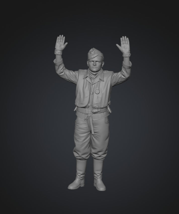 SW5109 WW2 German Pilot Hands Up - POW