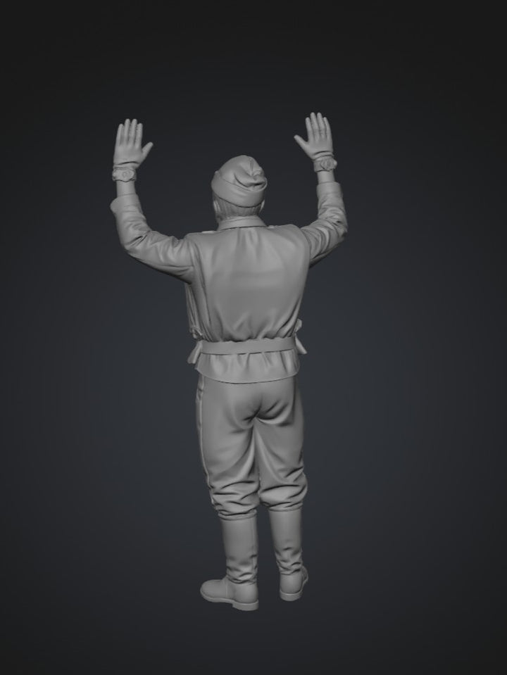 SW5109 WW2 German Pilot Hands Up - POW
