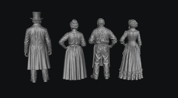 SW3335 Wild West Shop Keepers-Undertaker-Bar Girl