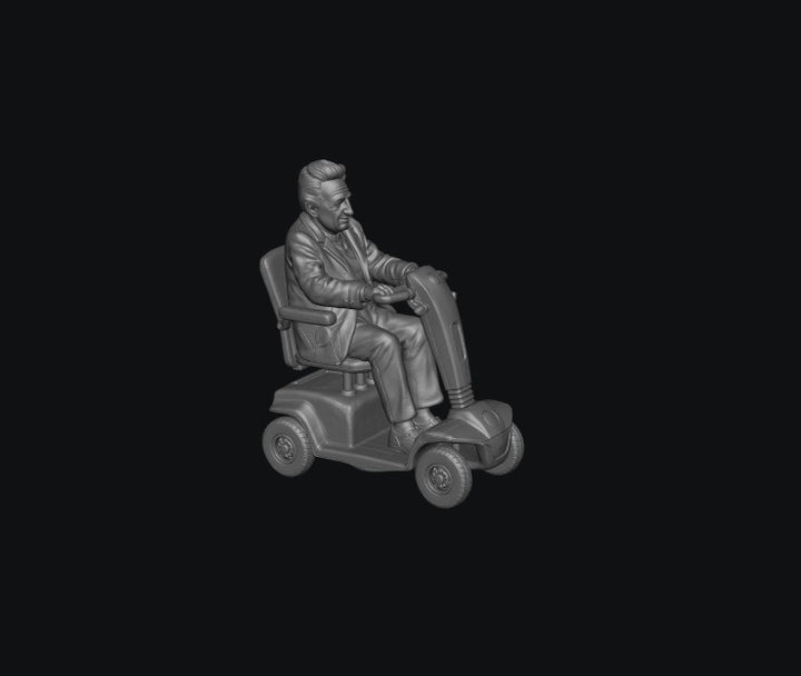 SW9517 Male Pensioner B on Electric Scooter