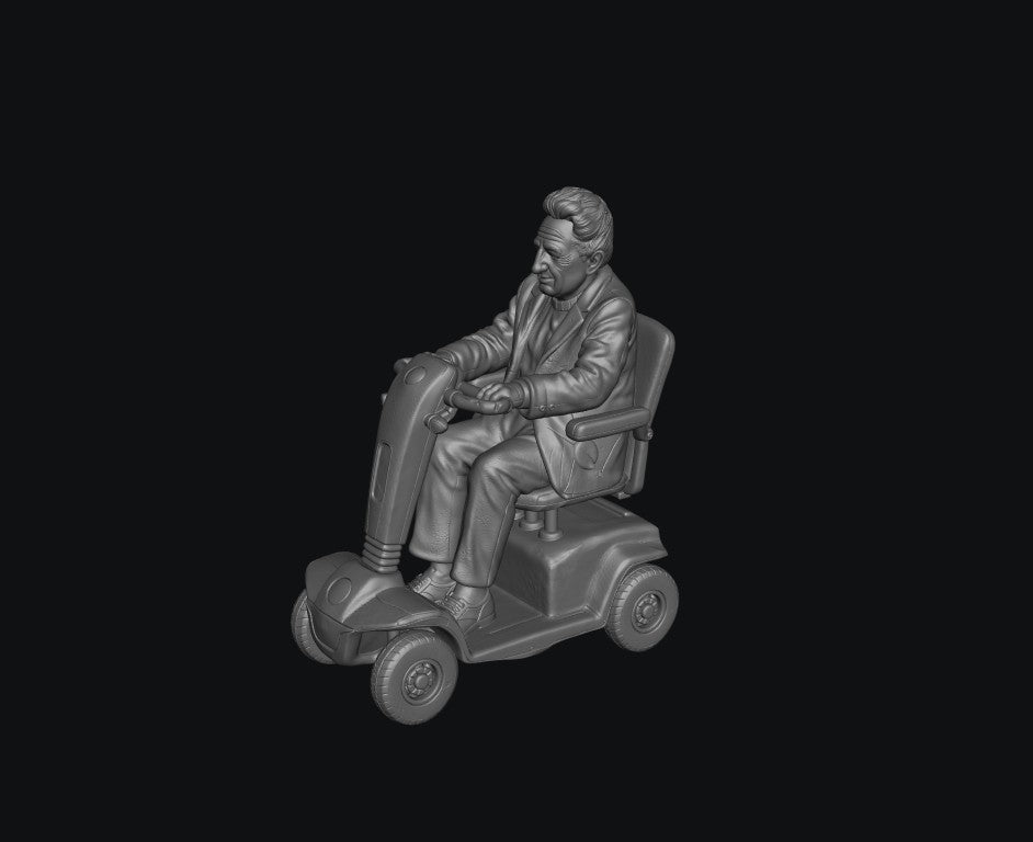 SW9517 Male Pensioner B on Electric Scooter