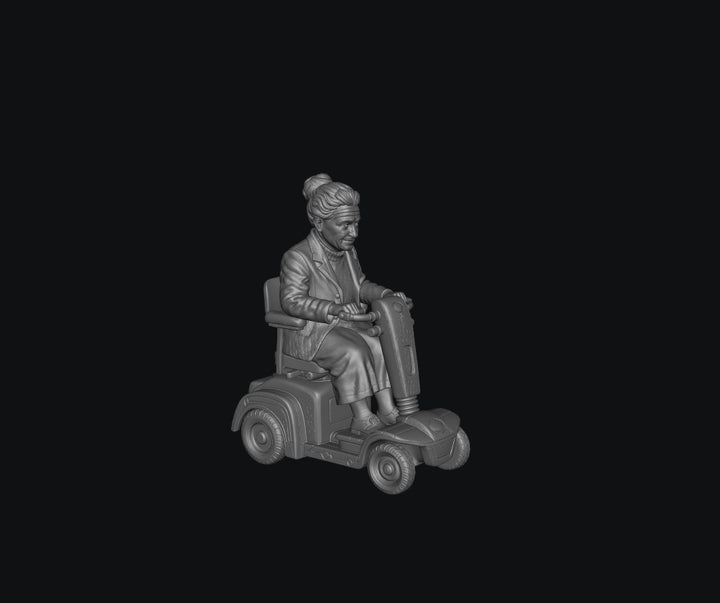 SW9524 Female Pensioner B on Electric Scooter