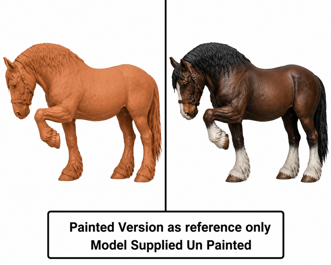 SWF004 Shire Horse D Front Foot Up