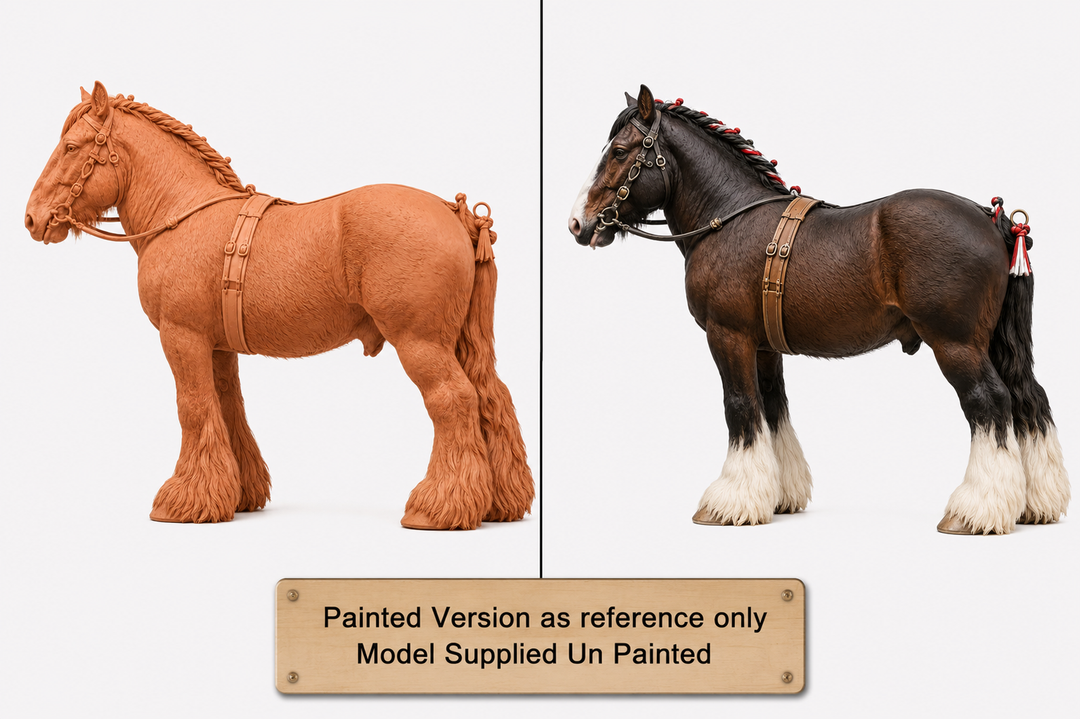 SWF004 Shire Horse C in Harness