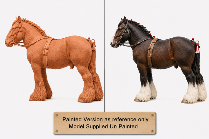 SWF004 Shire Horse C in Harness