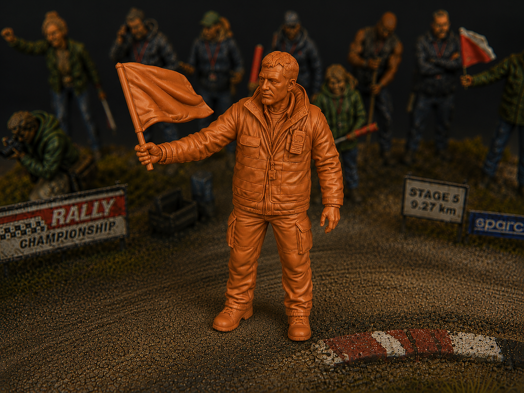 WOSC012 - Trackside Rally Crew - The Veteran Flag Marshal (Male)
