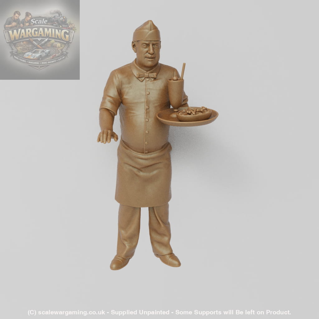AJ004 - 50’s American Diner - Waiter - Figure