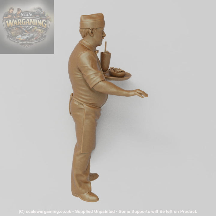 AJ004 - 50’s American Diner - Waiter - Figure